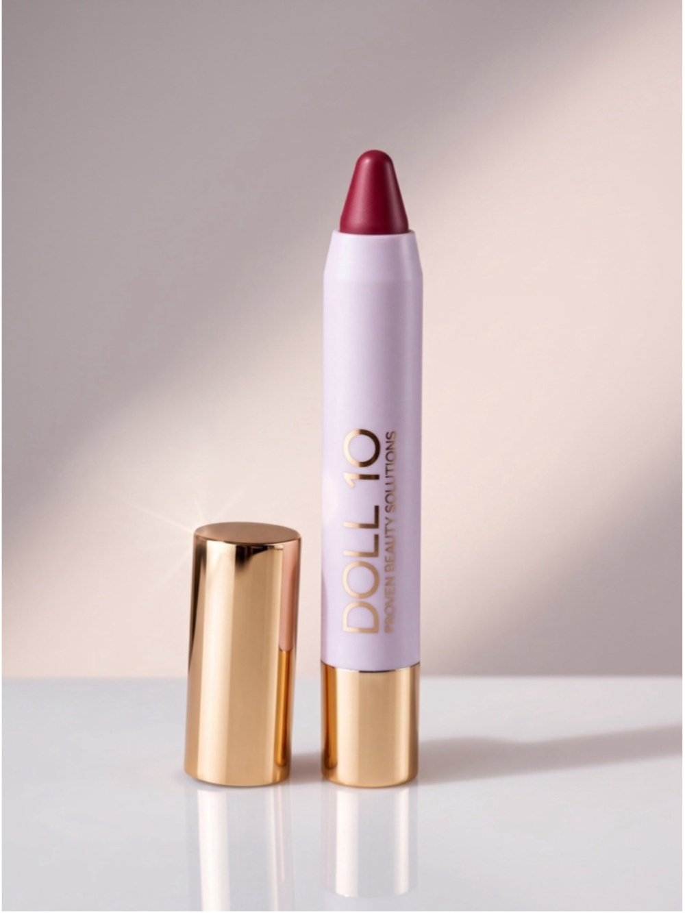 Doll 10 Lip Crayon Enjoy Life Berry Pink 2.4g Full Size New